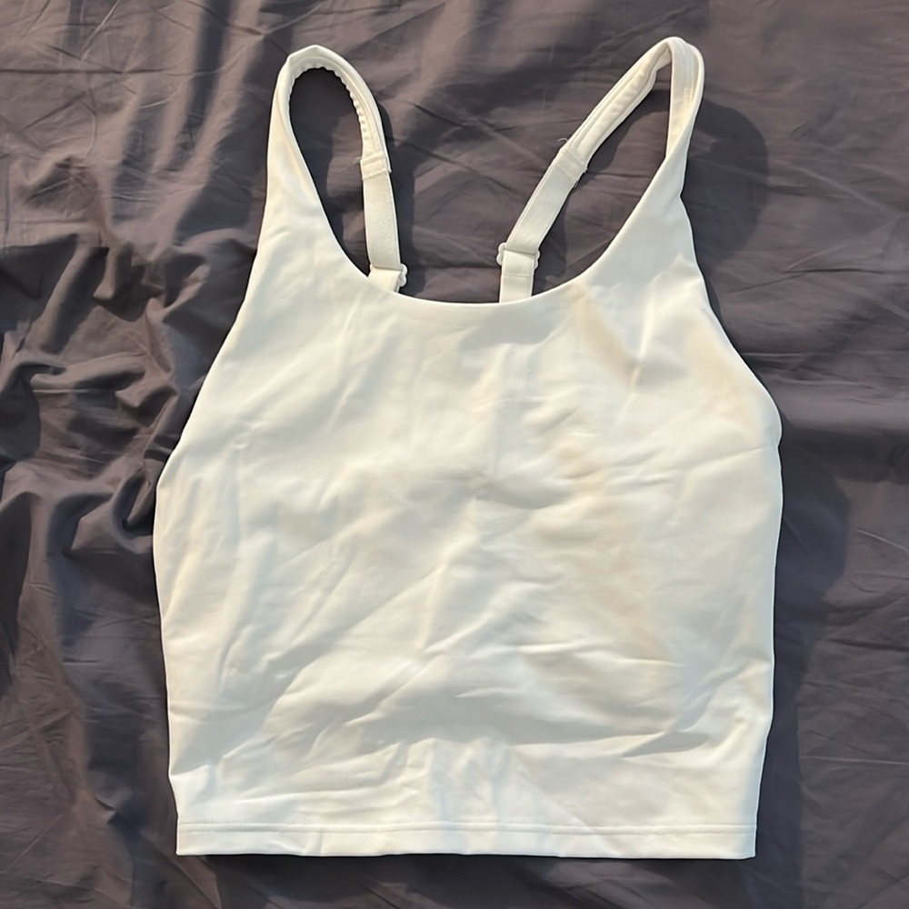 Old Navy Cropped White Brami Top